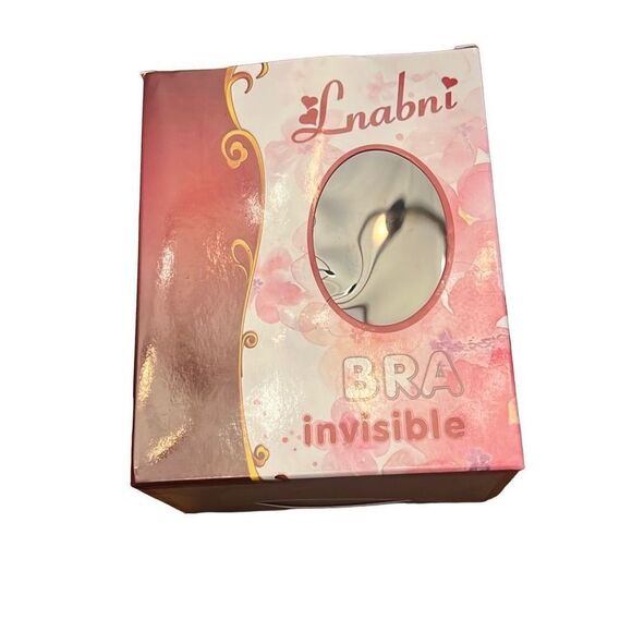 Lnabna Adhesive Invisible Strapless Bras (2) NIB C Cup Tan & Black - Picture 4 of 6
